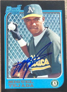 Miguel Tejada Autographed 1997 Bowman #411 Rookie Card