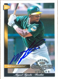 SOLD 113879 Miguel Tejada Autographed 1998 Donruss Signature #104