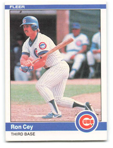 1984 Fleer #490 Ron Cey VG Chicago Cubs 
