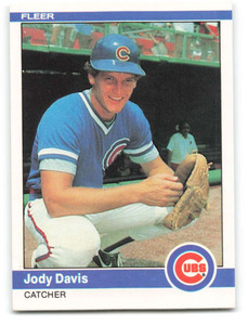 1984 Fleer #491 Jody Davis VG Chicago Cubs 