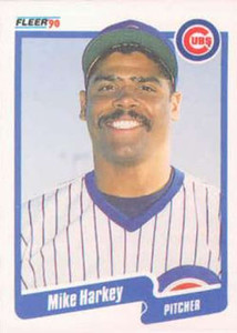 1990 Fleer #33 Mike Harkey VG Chicago Cubs 