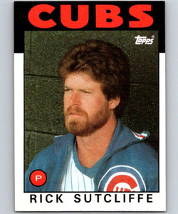 1986 Topps #330 Rick Sutcliffe VG Chicago Cubs 