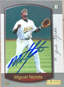 Miguel Tejada Autographed 2000 Bowman #19