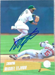 Miguel Tejada Autographed 2000 Stadium Club #80