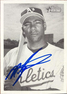 Miguel Tejada Autographed 2001 Bowman Heritage #15