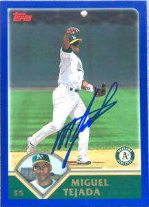 Miguel Tejada Autographed 2003 Topps #77