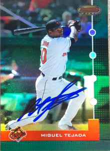Miguel Tejada Autographed 2005 Bowman's Best #4 Green LE/899