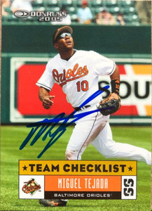 Miguel Tejada Autographed 2005 Donruss #374
