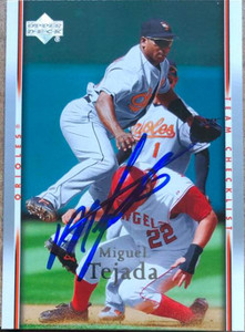 SOLD 114649 Miguel Tejada Autographed 2007 Upper Deck #471
