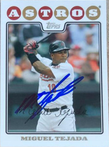 Miguel Tejada Autographed 2008 Topps #40