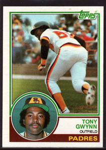 SOLD 16421 1983 Topps #482 Tony Gwynn UER VG RC Rookie San Diego Padres 