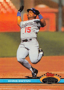 1991 Stadium Club #480 Chris Gwynn VG Los Angeles Dodgers 