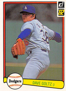 1982 Donruss #604 Dave Goltz VG Los Angeles Dodgers 