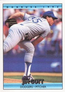 1992 Donruss #601 Jim Gott VG Los Angeles Dodgers 
