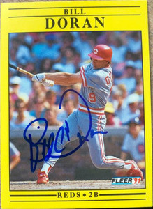 Bill Doran Autographed 1991 Fleer #63