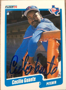 Cecilio Guante Autographed 1990 Fleer #298
