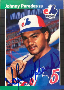 Johnny Paredes Autographed 1989 Donruss #570
