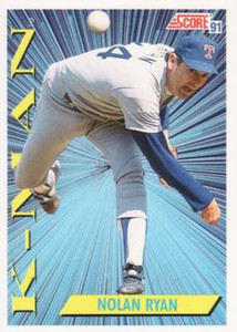 1991 Score #686 Nolan Ryan VG Texas Rangers 