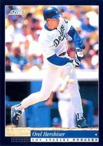 1994 Score #102 Orel Hershiser VG Los Angeles Dodgers 