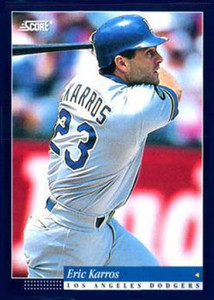 1994 Score #26 Eric Karros VG Los Angeles Dodgers 