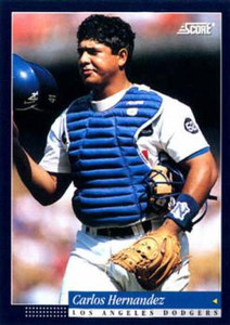 1994 Score #174 Carlos Hernandez VG Los Angeles Dodgers 