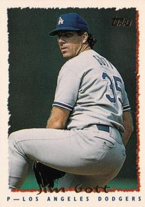1995 Topps #332 Jim Gott VG  Los Angeles Dodgers 