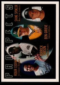 1996 Topps #436 Roger Cedeno/Derrick Gibson/Ben Grieve/Shane Spencer VG RC Rookie Los Angeles Dodgers/Colorado Rockies/O