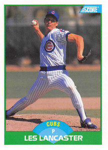 1989 Score #60 Les Lancaster VG Chicago Cubs 