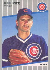1989 Fleer #436 Jeff Pico VG Chicago Cubs 