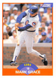1989 Score #362 Mark Grace VG Chicago Cubs 