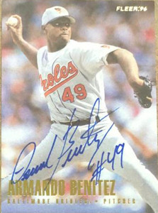Armando Benitez Autographed 1996 Fleer #4