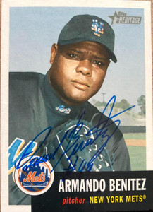 Armando Benitez Autographed 2002 Topps Heritage #121