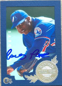 Carlos Perez Autographed 1996 E-Motion #224