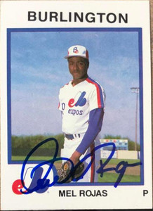 Mel Rojas Autographed 1987 Pro Cards #1093