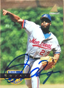 Mel Rojas Autographed 1994 Pinnacle #176