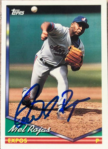 Mel Rojas Autographed 1994 Topps #78