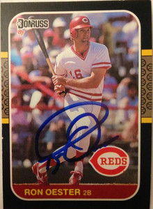 Ron Oester Autographed 1987 Donruss #206