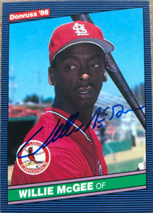 1986 Topps #580 Cardinals Willie McGee Baseball Card