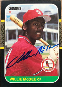 Willie McGee Autographed 1987 Donruss #84