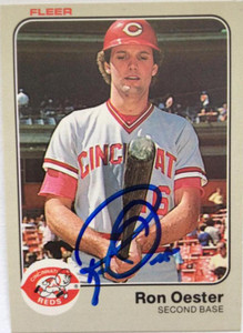 Ron Oester Autographed 1983 Fleer #598