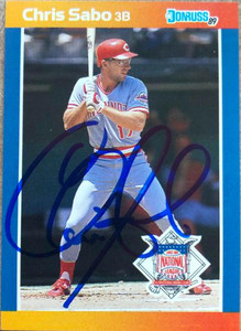Chris Sabo Autographed 1989 Donruss All-Stars #59