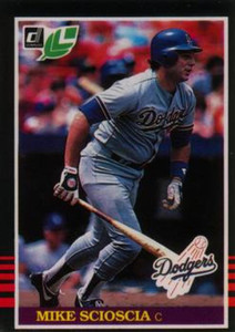 1985 Donruss/Leaf #118 Mike Scioscia VG Los Angeles Dodgers 