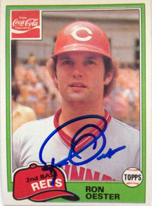 Ron Oester Autographed 1981 Topps Coca Cola #9