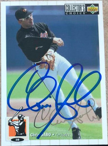 Chris Sabo Autographed 1994 Collectors Choice Silver Signature #485