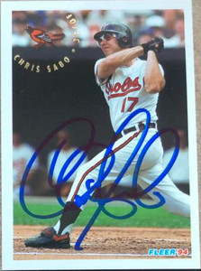 SOLD 116115 Chris Sabo Autographed 1994 Fleer Update #U6