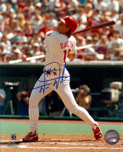 Darren Daulton Autographed Phillies 8 x 10  Photo 2
