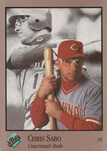 1992 Studio #28 Chris Sabo VG Cincinnati Reds 