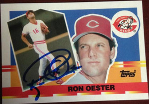 Ron Oester Autographed 1990 Topps Big #55