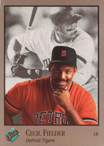 1992 Studio #173 Cecil Fielder VG Detroit Tigers 
