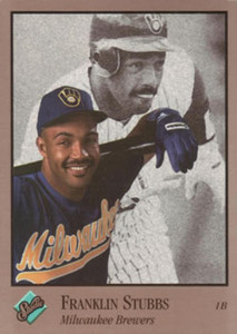 1992 Studio #196 Franklin Stubbs VG Milwaukee Brewers 